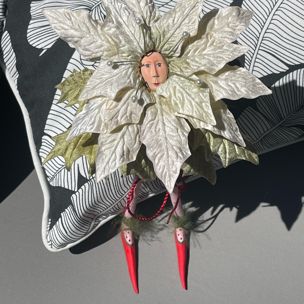 Patience Brewster Poinsettia Figure